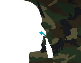 Military antidepressant nasal spray