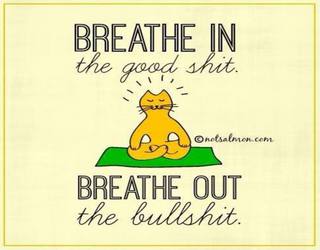 Breathe in positive - breathe out negative