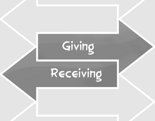 About giving and receiving