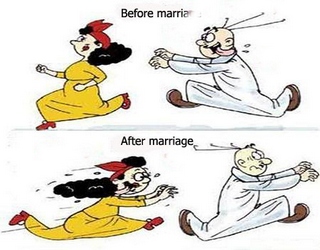 Before and after marriage jokes